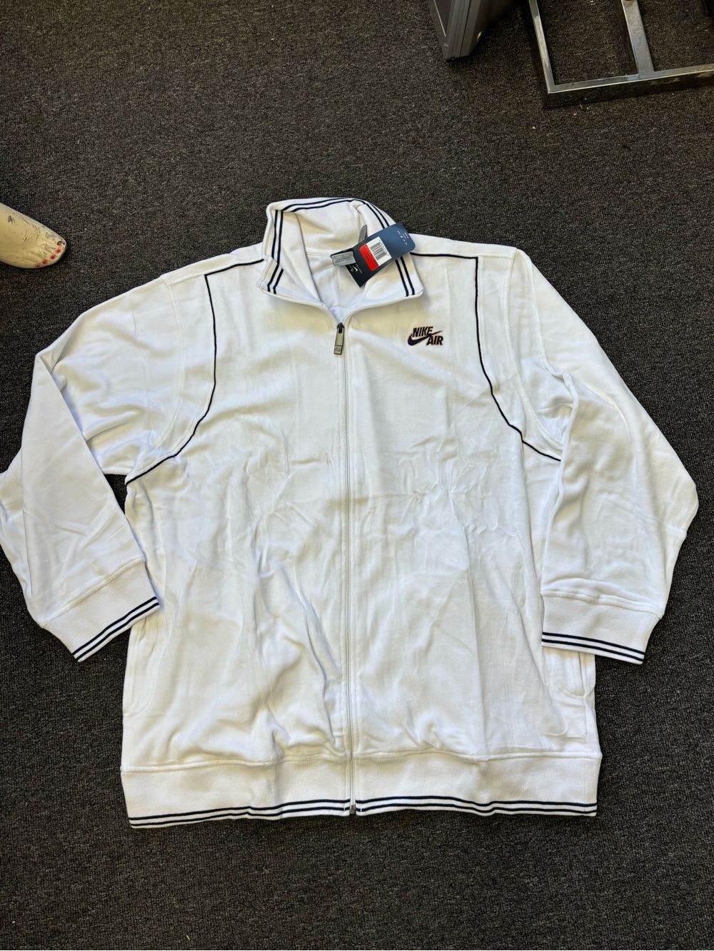 Vintage Y2K 2004 Nike White Velour Tracksuit Brand New With Tags Size Large